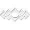 Ekena Millwork Zoe Architectural Grade PVC Ceiling Medallion, 12"W x 8"H x 3"ID x 3 3/4"C x 1"P, One-Piece CMP12X8ZE-03000 - alternate 3